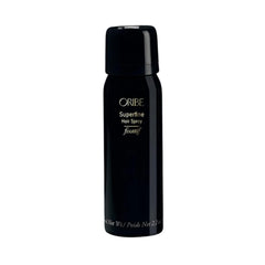 Oribe Superfine hairspray bottle provides brushable, ultra-dry finish.