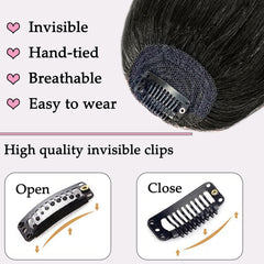ORIGEN clip-in bangs front view ready to wear for instant styling