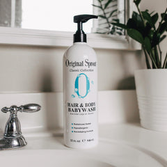 Original Sprout creamy foam for baby hair and skin cleansing