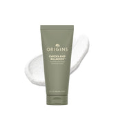 Origins Checks and Balances polishing face scrub bottle shows bamboo and silica for gentle exfoliation
