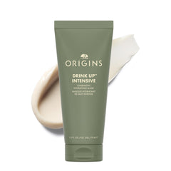 Origins Drink Up Intensive Mask jar showing 72-hour hydration for parched skin