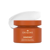 Origins GinZing Energizing Rich Cream bottle provides radiant hydration for tired skin.
