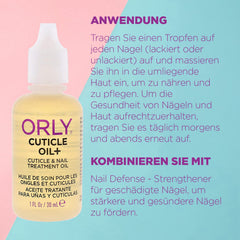 Orly Cuticle Oil Plus, uñas-hidratadas, mejora flexibilidad y aspecto de las cutículas