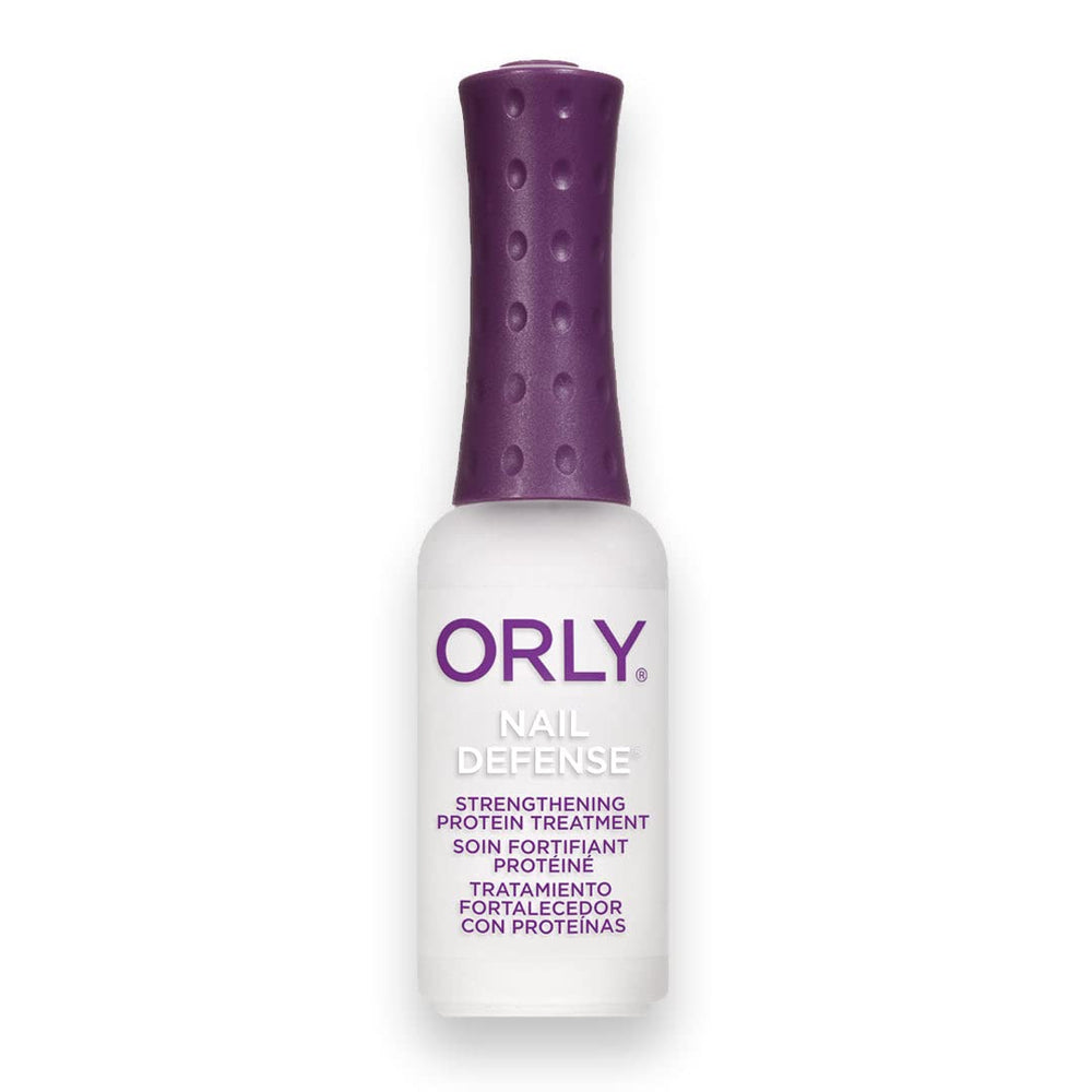 Orly Nail Defence bottle with brush delivers protective basecoat for stronger nails
