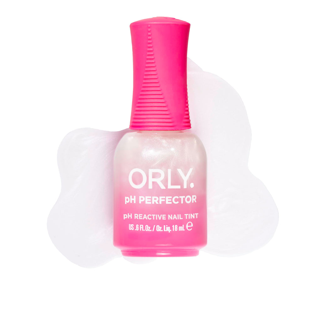 Orly pH Perfector: bote vertido muestra tinte blush personalizado para uñas, adaptable y suave