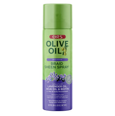 ORS Brillo para trenzas con aceite de oliva y lavanda, brillo natural diario.