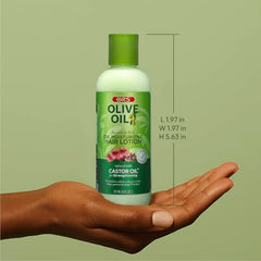 ORS Loción para cabello natural, aspecto saludable y manejable.
