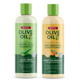 ORS champú aloe aceite de oliva cremoso para cabello suave y sin enredos