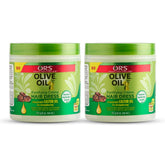 ORS Crema de aceite de oliva y ricino lista para aplicación suave en el cabello