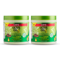 ORS Crema de aceite de oliva y ricino lista para aplicación suave en el cabello
