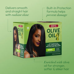 ORS Exotic oil blend bottle highlighting olive oil nourishment.