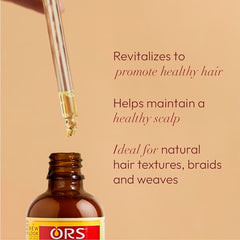 ORS HAIRestore applying serum as a spot-treatment on thinning area