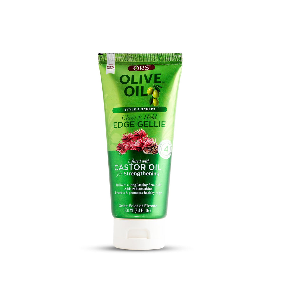 ORS Style & Sculpt Edge Gellie bottle delivers smooth edge control for sleek styles.