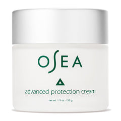 OSEA Advanced Protection Face Cream jar closeup showing rich hydration for dry skin