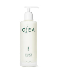 OSEA Anti-Aging Balm jar showing silky hydration on skin
