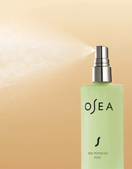 Close up of OSEA Sea Minerals Hydrating Toner label on bottle