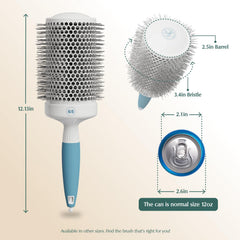 Osensia Round Brush with ergonomic handle for comfortable blow drying