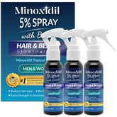 OSIMOON Minoxidil 5% hair spray bottle on clean backdrop, supports stronger-looking hair