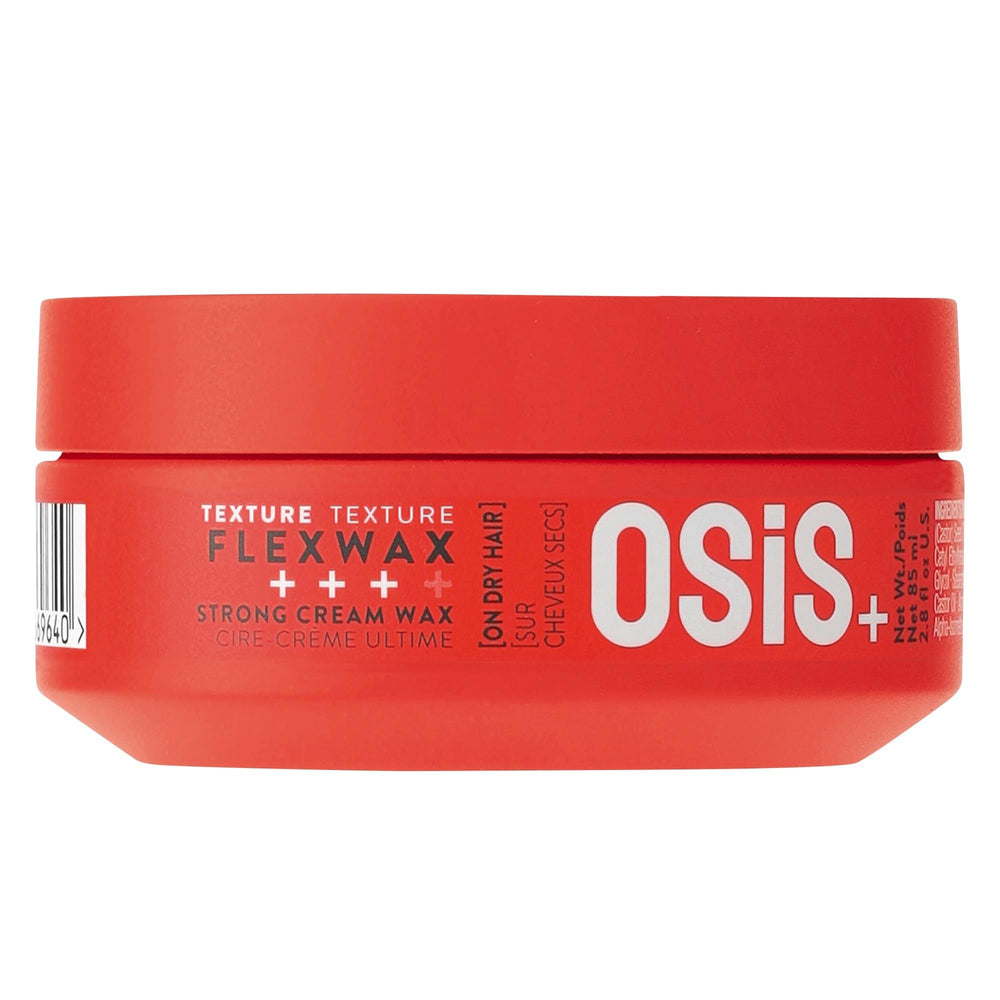 OSiS+ Flexwax crema de fijación ultra, acabado brillante para un look definido.