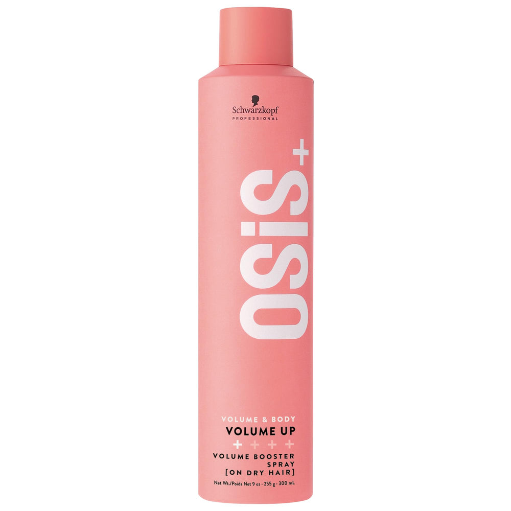 OSiS+ Volume Up bottle closeup showing lightweight, flexible styling.