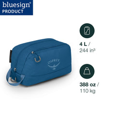 Osprey Daylite Toiletry Kit Black with zippered compartments for tidy packing.