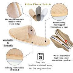 OSTADARRA spa slippers showing washable and reusable design