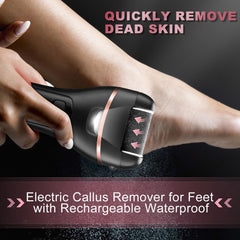 OTAZWA foot file heads and roller detail provide precision for dead skin removal.