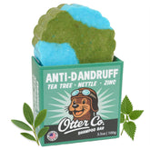 Otter co barra champú anticaspa árbol de té, ideal para cuero cabelludo fresco.