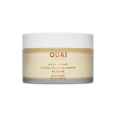 OUAI Body Creme St. Barts, botella de viaje, hidratación rápida para la piel.