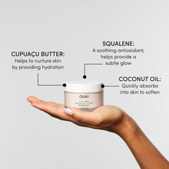 OUAI Melrose Place crema corporal: aporta brillo hidratante y aspecto saludable.