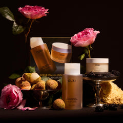 Close-up of OUAI detox formula for buildup removal.