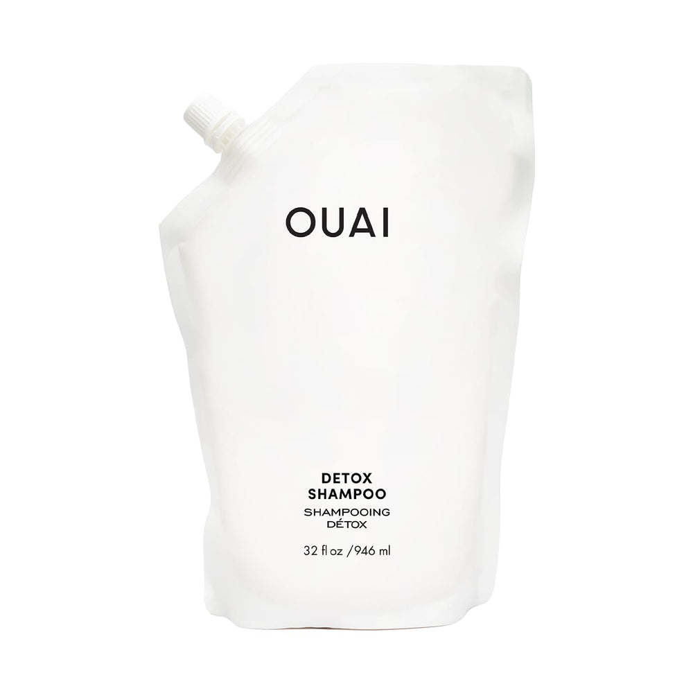 OUAI detox refill front label showing product name and benefits
