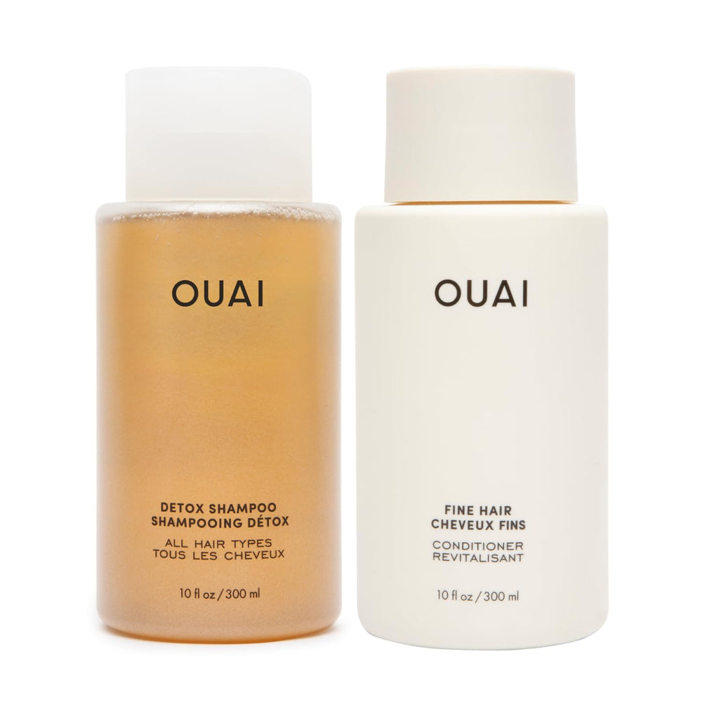 OUAI Detox Shampoo bottle for a clarifying cleanse that removes buildup