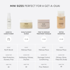 OUAI Leave-In Conditioner spray bottle detangling and protecting hair on busy mornings