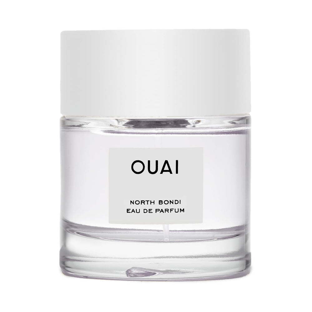OUAI North Bondi bottle on vanity for everyday wear and long-lasting aroma.