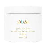 OUAI St Barts Scrub sugar crystals gently exfoliate scalp and body