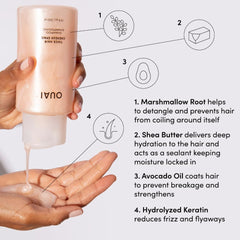 OUAI Thick Conditioner tube ready for instant moisture and shine