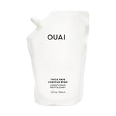 OUAI Thick Hair Conditioner refill bottle ready for daily hydration and frizz control.
