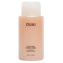OUAI Thick Shampoo bottle front view highlighting moisture rich formula for thick hair