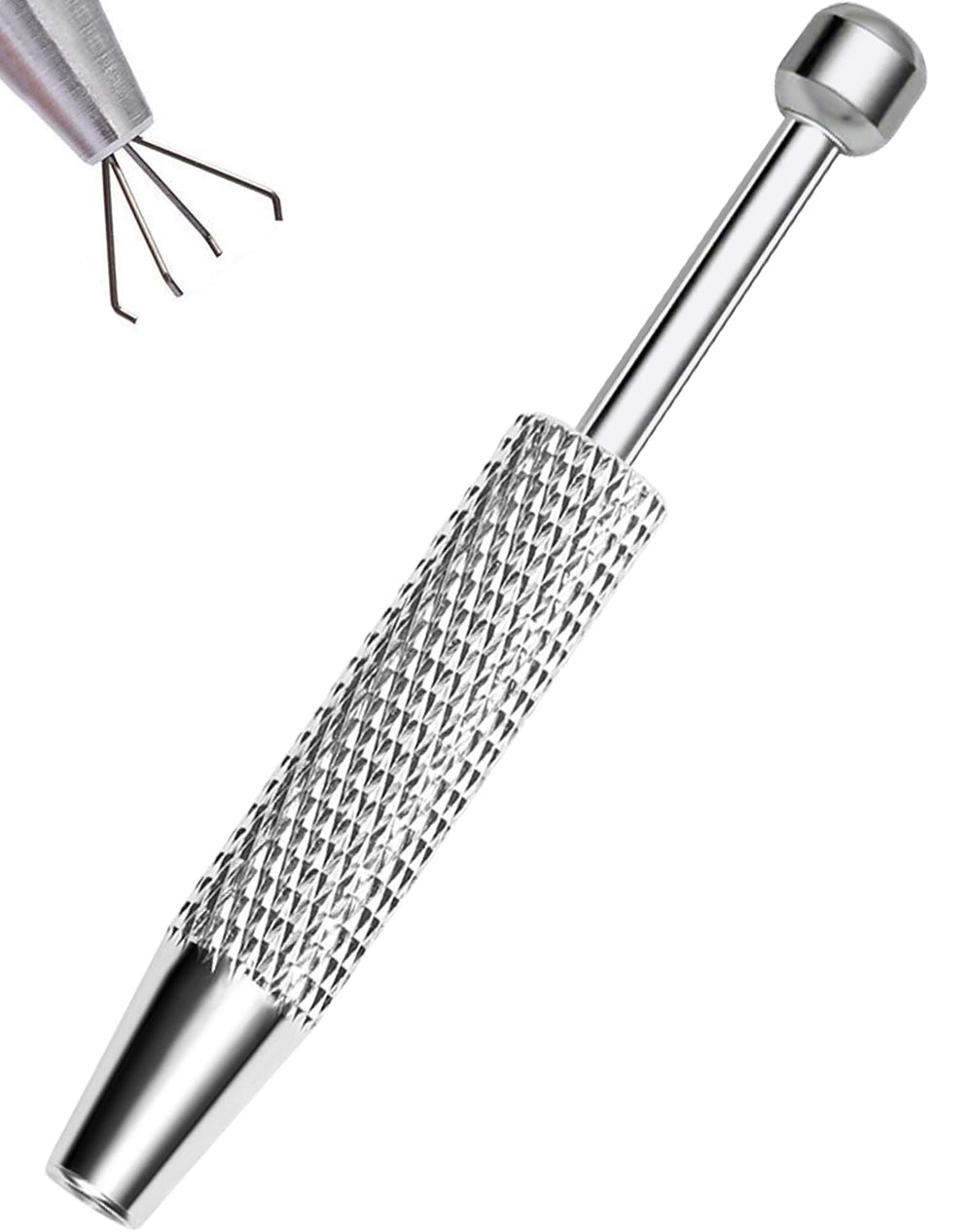 OUFER piercing ball grabber tool with compact design for easy jewelry changes.