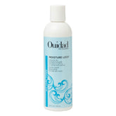 Ouidad Moisture Lock Leave-In Conditioner bottle close-up, highlighting lightweight hydration.