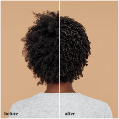 Ouidad gel with wheat protein applied to damp curls for defined hold.