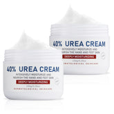 OUKEYA 40% Urea Foot Cream in a jar for deeply moisturized, softer heels