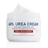 OUKEYA crema de urea 40% en frasco para hidratación profunda de pies y manos.