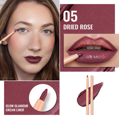 Oulac lapiz delineador labios rosado textura cremosa facilita una linea precisa