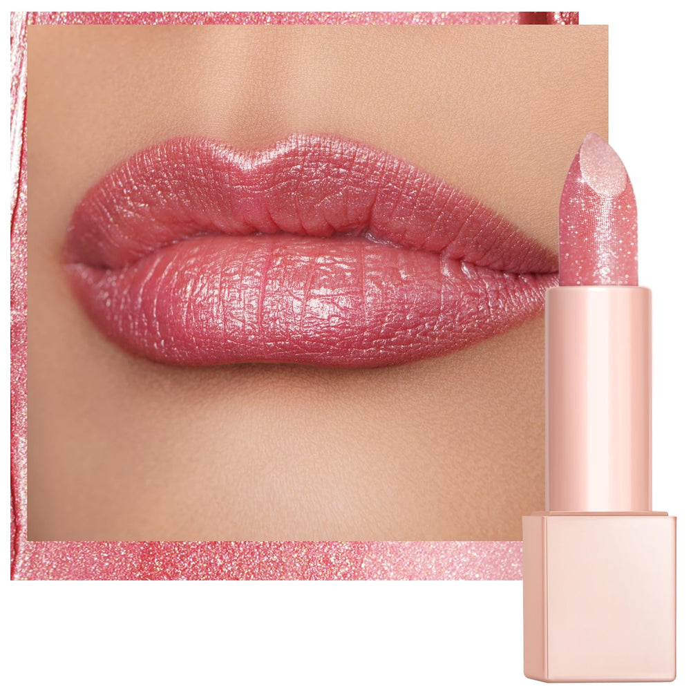 Oulac Pink Jewel lipstick tube delivers lasting moisture on lips