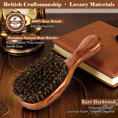 OUMIGIZ boar bristles distribute oils for natural shine