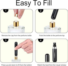 OUMOR leakproof travel perfume bottle protects your scent while commuting.