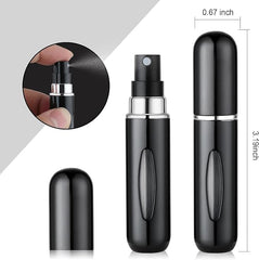 OUMOR perfume atomizer travel sprayer refillable for mess-free refills.
