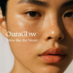 OURAGLOW textura suave con piedra luna ilumina la mirada.